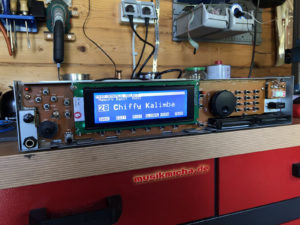 Korg Wavestation mit neuem Display